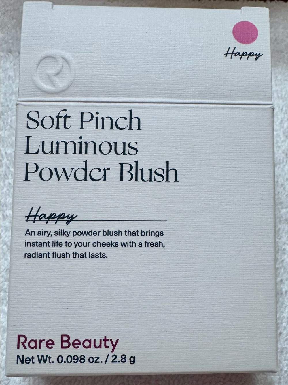 Rare Beauty Soft Pinch Luminous Powder Blush — Happy Pink  *BRAND NEW*